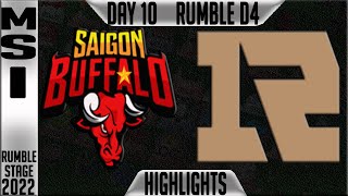 SGB vs RNG Highlights | MSI 2022 Day 10 Rumble Stage D4 | Saigon Buffalo vs Royal Never Give Up