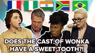 The Cast Of Wonka Try Sweets from Around The World screenshot 5