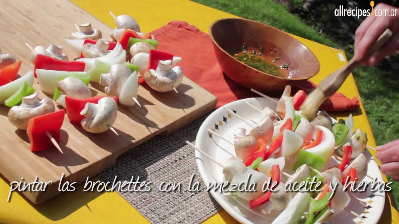 Brochettes de vegetales