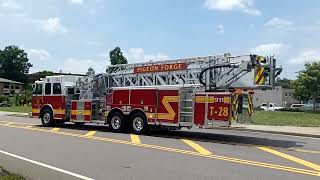 Pigeon Forge T-28 responding to an explosion at Johnson Matthey