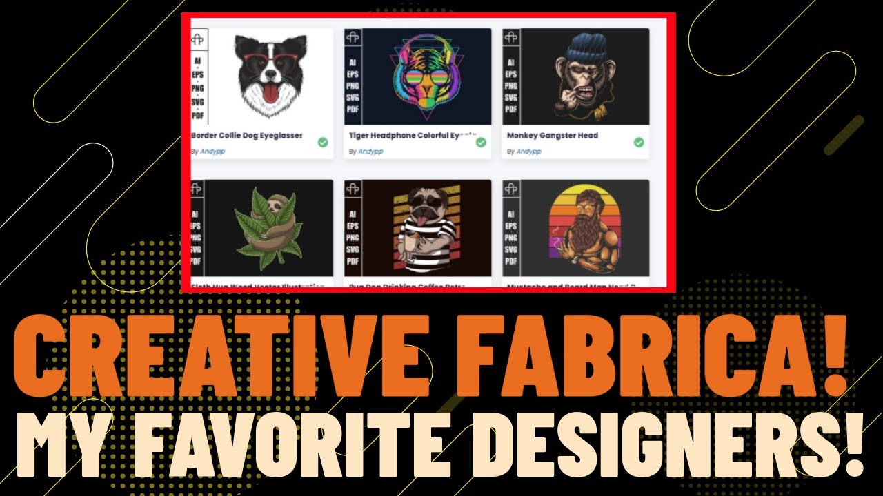 My Favorite Designers On Creative Fabrica! Some Of The Designs I Use In ...