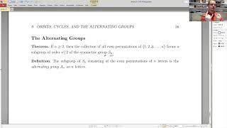 Abstract Algebra: Orbits, Cycles, and the Alternating Groups - Alternating Groups