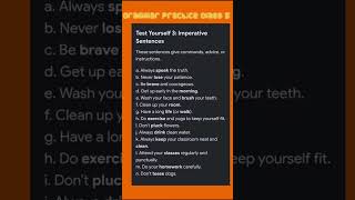 Grammar Practice Class 5 Imperative Words #Video#Videoviral#Shorts