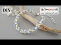 How to make Spiral beaded bracelet with seed beads/Jewelry making Beebeecraft/Tutorial
