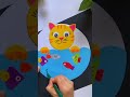 Cute DIY! This Cat “Moves” to Chase Fish in a Mini Aquarium #shorts