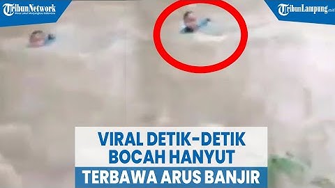Viral Detik-detik Bocah Hanyut Terbawa Arus Banjir di Majalengka
