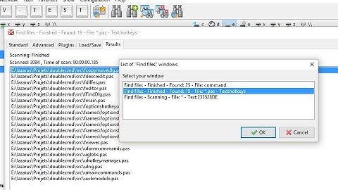 Additional "Find files" instances in Double Commander