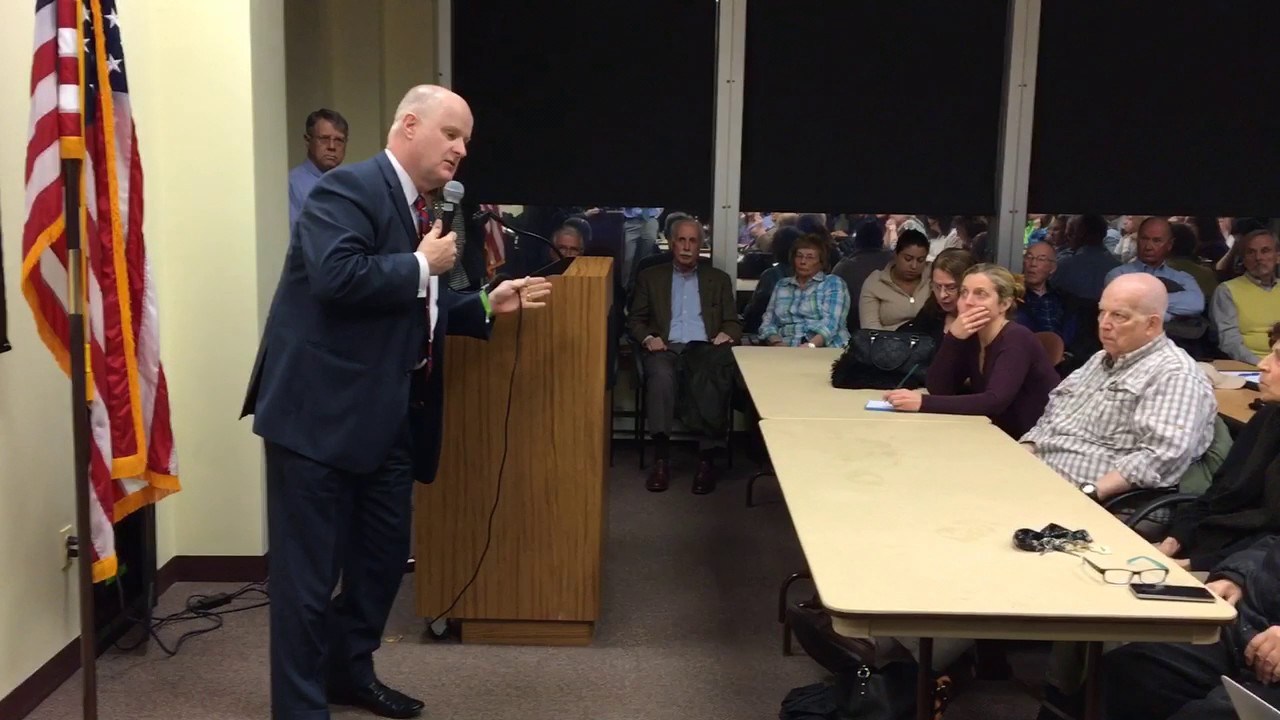 Morris County Sheriff James Gannon speaks at meeting on immigration