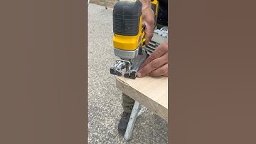 Perfect rounded corners using a router. #diy #homeimprovement #woodworking #carpentry #dewalt