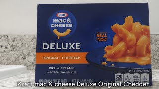 In Hand Review of Kraft Deluxe Original Cheddar Macaroni & Cheese Dinner