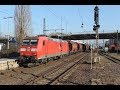 E-Lok 185-012 mit Güterzug Durchfahrt Bahnhof Peine / trem de carga alemão freight train EDE084917