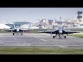 Two Royal Canadian Air Force CF-18 Hornets in Action at Calgary Airport