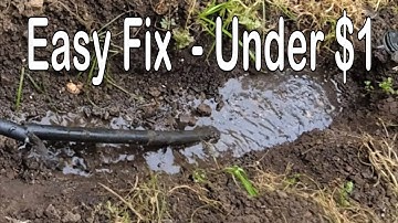How to Repair Sprinkler, Irrigation Pipe, Easy DIY for Under $1 in 10 Minutes