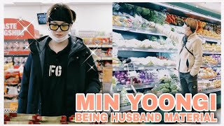 Min Yoongi being husband material