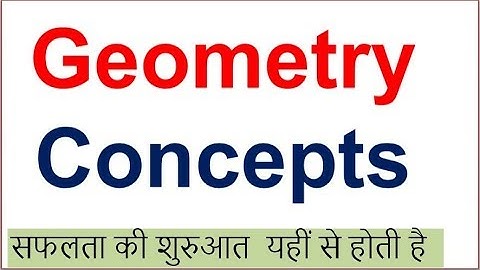 Geometry Concepts I Basics Part 1
