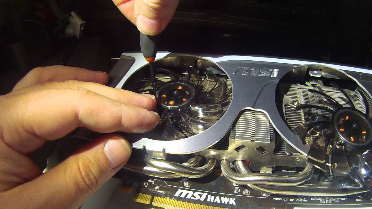 Replacing the video card fan Replacing the video card fan