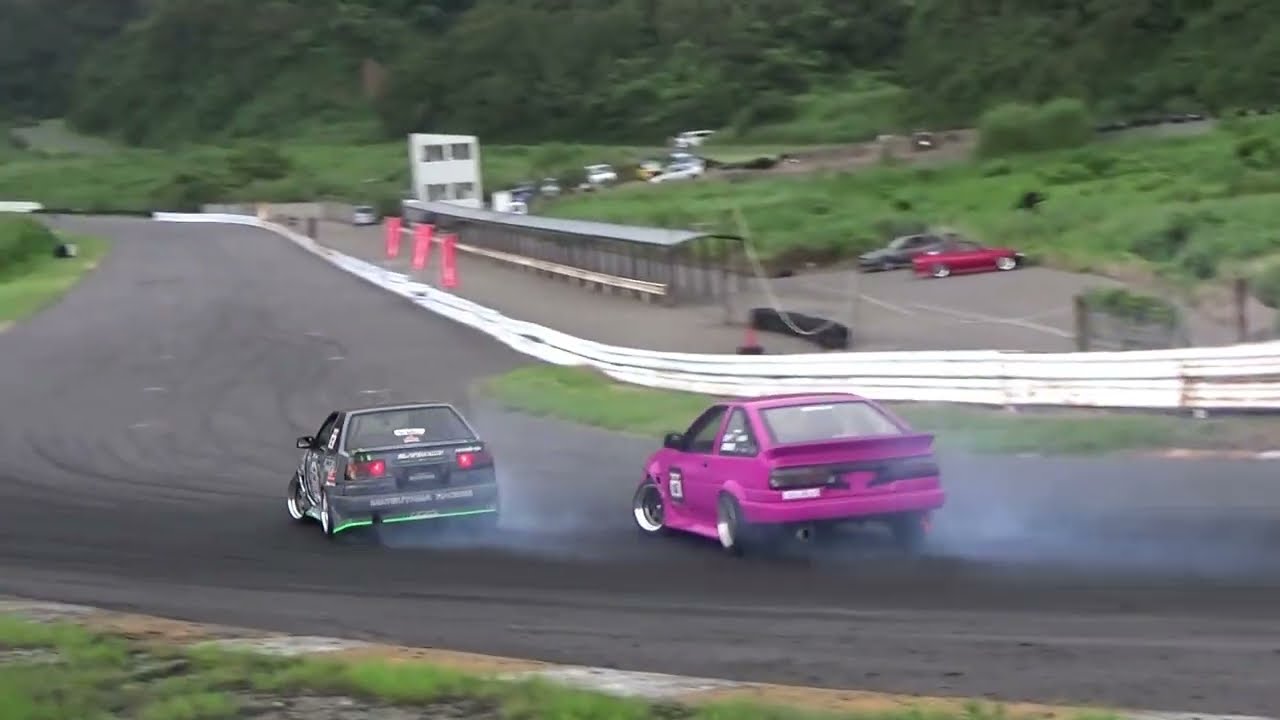 20240728　小泉商会　間瀬チャレンジドリフト大会　追走　ベスト16から決勝まで　間瀬サーキット　シバタイヤ