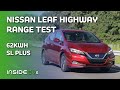 Nissan LEAF SL Plus 70MPH Highway Range Test