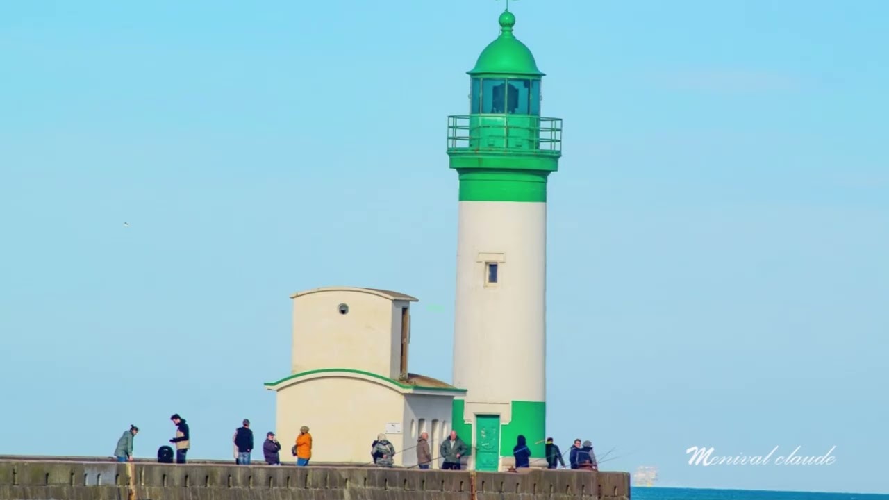 Le tréport vue de la gare et de l'estacade EST le matin du 02 03 2026 vidéo music