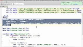 Creating View with Template in Backbone.js