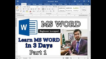 MS Word Complete (Beginner To Expert) Part 1/3 in Urdu/Hindi