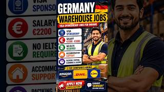 Germany Warehouse Jobs 2026 🇩🇪 | Visa Sponsorship Jobs for Indians #germanyjobs