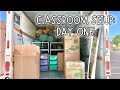 CLASSROOM SETUP DAY ONE: Moving to my new school!