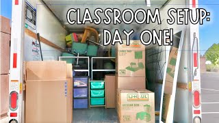 CLASSROOM SETUP DAY ONE: Moving to my new school!