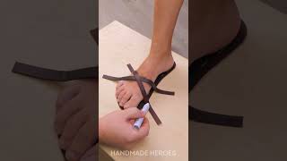 Handmade Leather Sandals 👡 Cool Diy