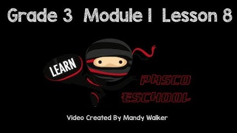 Grade 3 Module 1 Lesson 8 Concept Development