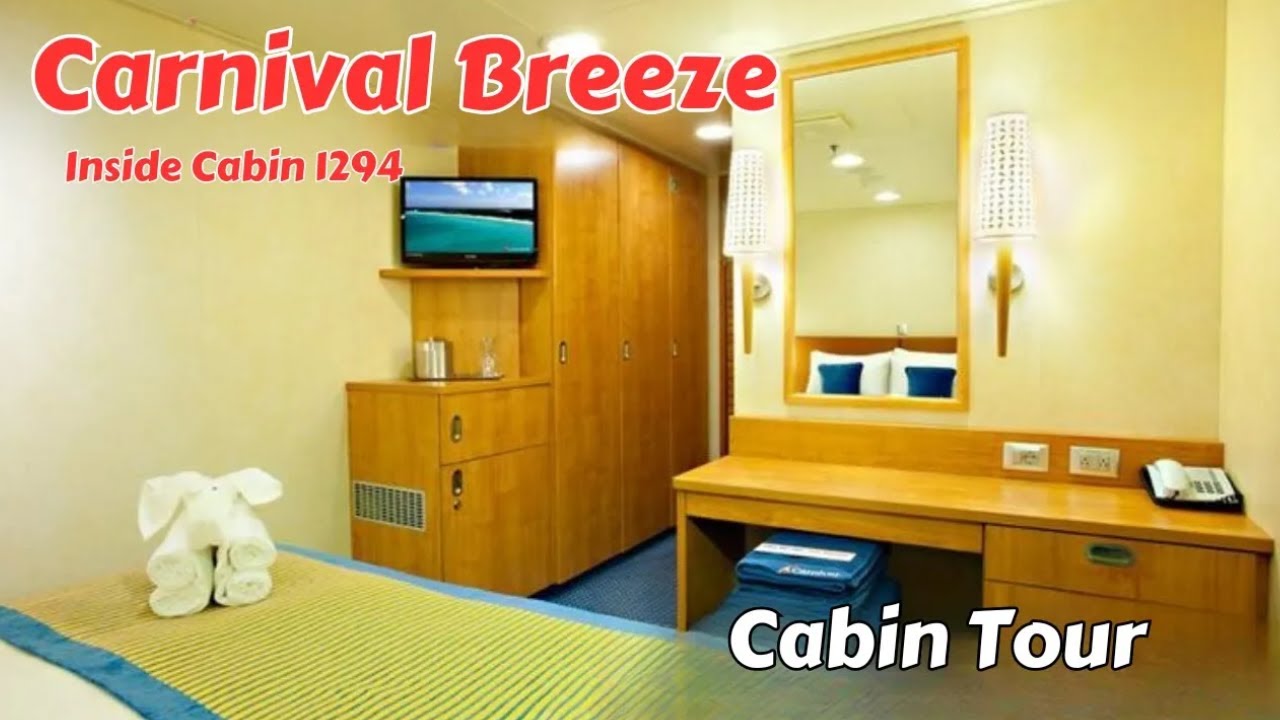 carnival breeze interior room tour