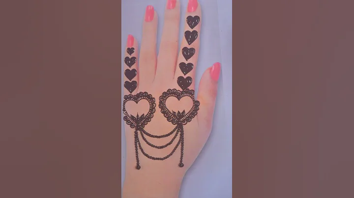 New Easy Heart Mehndi design - Simple Mehndi design - Latest Mehendi design front hand