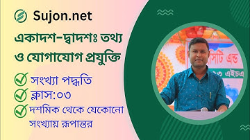 HSC ICT Tutorial Chapter-3.1 ||Part-3 || Number System  || সংখ্যা পদ্ধতি ||SUJON SIR