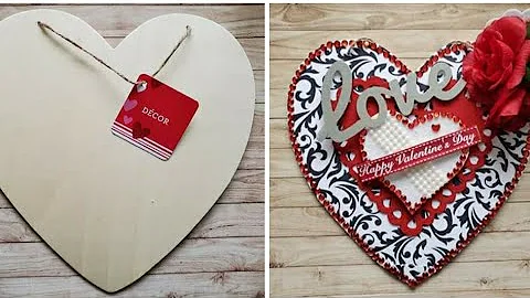 ❤DIY Valentine's Dollar Tree Heart | Mindless Crafting