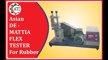 De Mattia Flex Tester For Rubber | De Mattia Flex Test Method | De Mattia Flex Testing