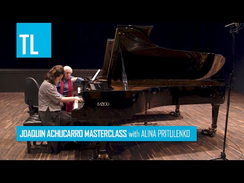 Joaquín Achúcarro Masterclass with Alina Pritulenko playing Albéniz - El Albaicín (Iberia).