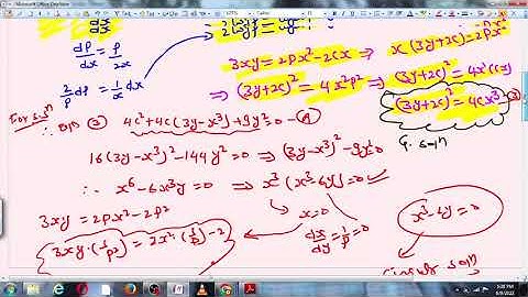 🔥Differential Equation-40/  Singular Solution -4/B.Sc./M.Sc