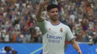 Marco Asensio with an Amazing heel goal against FC Barcelona FIFA 22 El Clasico