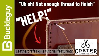 Stitch Repair | Leather Working Skills Tutorial