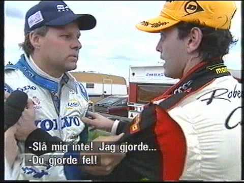STCC Gelleråsen 2001 Janne Flash Nilsson vs. Roberto Colciago incident