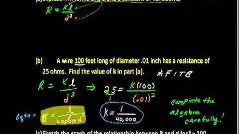 Word Problem Direct, inverse, combined variation.