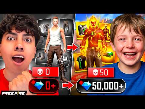 I GIVE 1000 DIAMONDS PER KILL TO A SUBSCRIBER WHO CAME TO MY HOUSE AND USED HACKS IN FREE FIRE