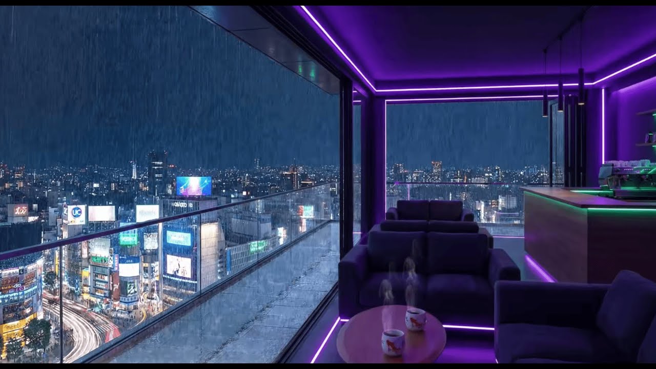 Late Night Tokyo 🌃 Rainy Lofi Ambience for Deep Focus & Relax | Lofi Rain Playlist