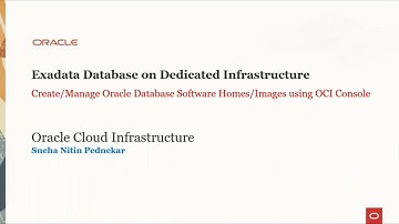 Exadata Database on Dedicated Infrastructure Manage Oracle Database Software Images using Console