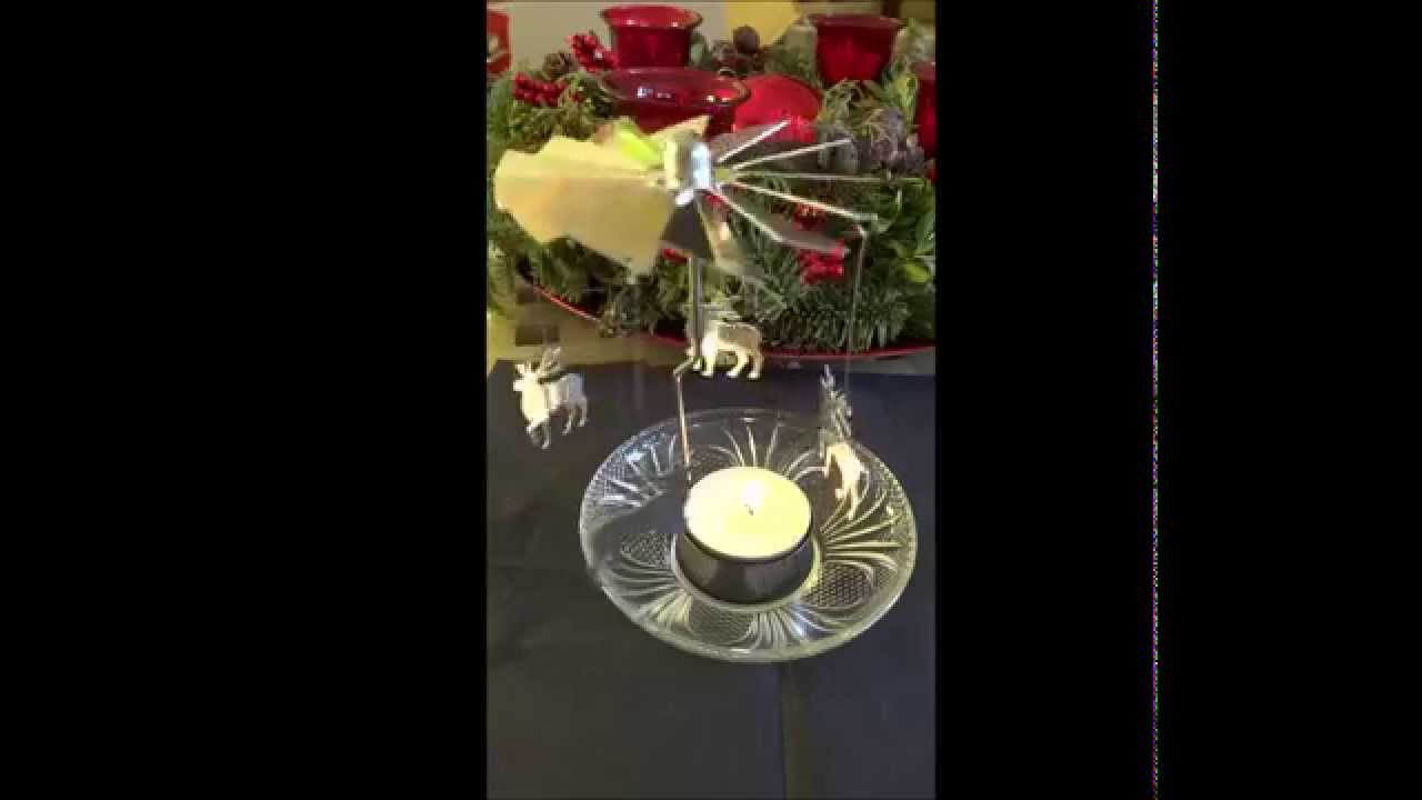 Frohe Weihnachten mit Kerze und Rentier Karussell YouTube
