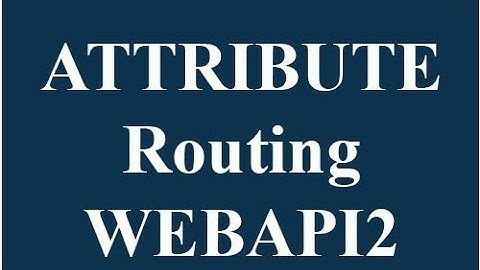 attribute routing in web api 2