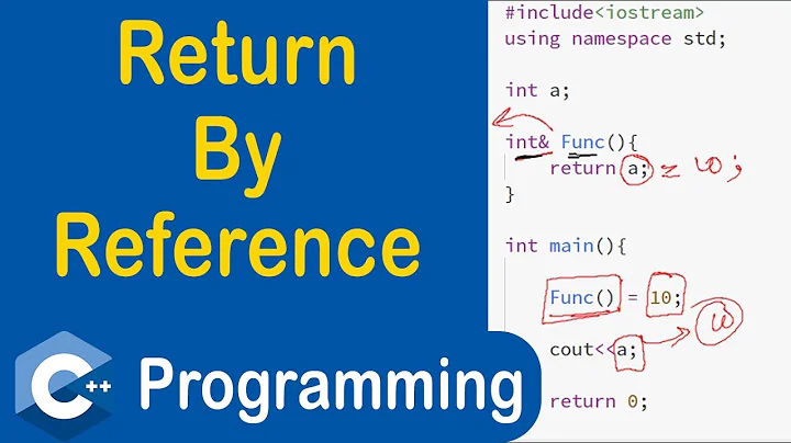 #42 Return By Reference in C++