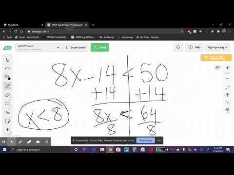 DeltaMath Algebra 1: Linear Inequality and Number Line (Level 1)
