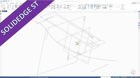 Reference Planes - SolidEdge ST 10 Training Basics