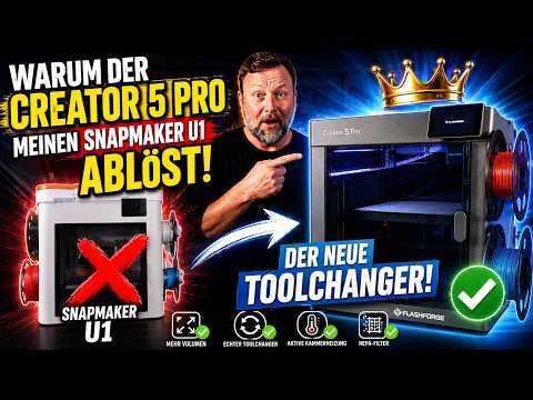 Flashforge Creator 5 Pro Review: Der neue Preis-Leistungs-König bei den Toolchangern?